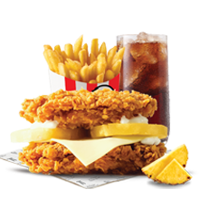 HAWAIIAN DOUBLE DOWN MEAL